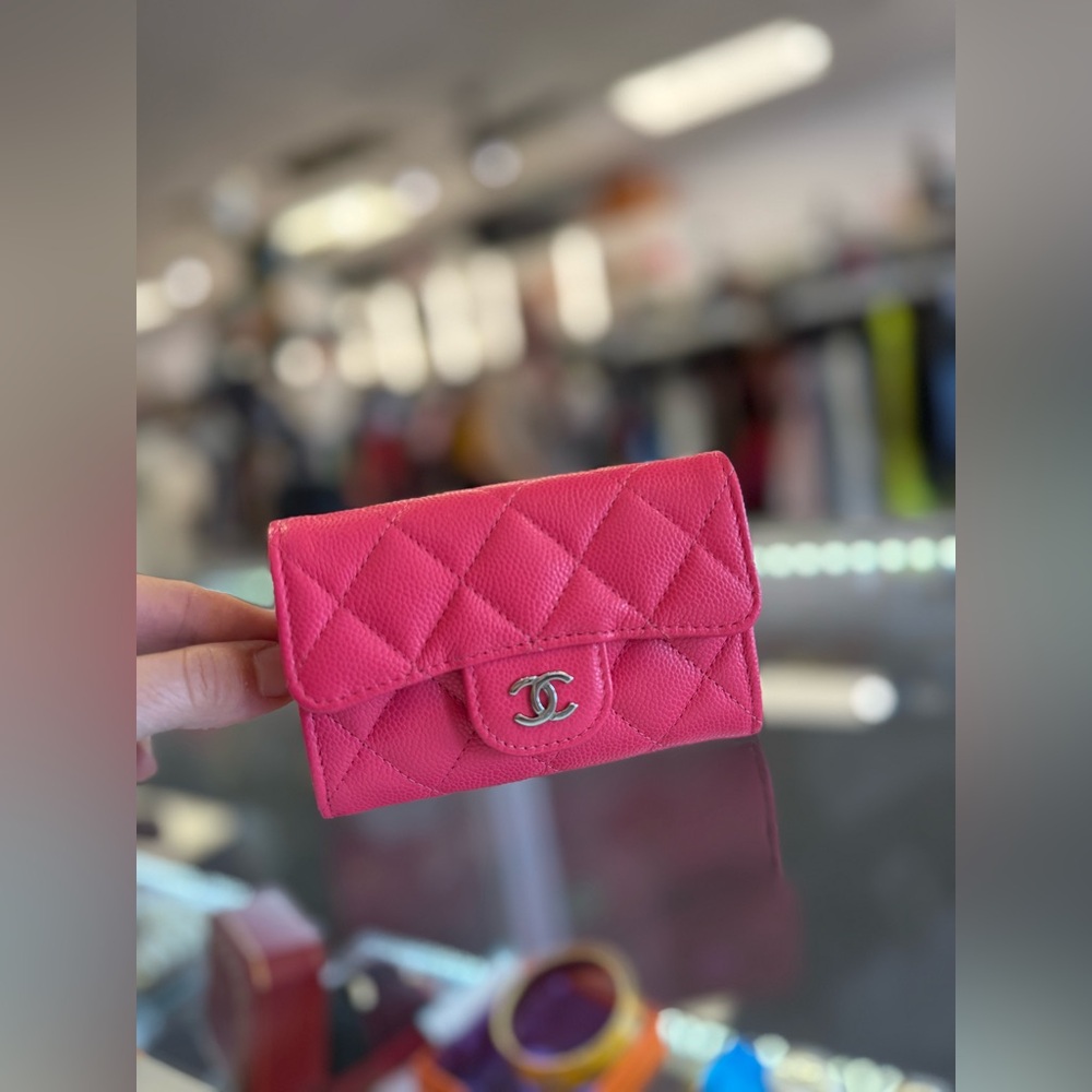 Chanel Fuschia Caviar Cards Cases Full Set - Picture 3 of 6